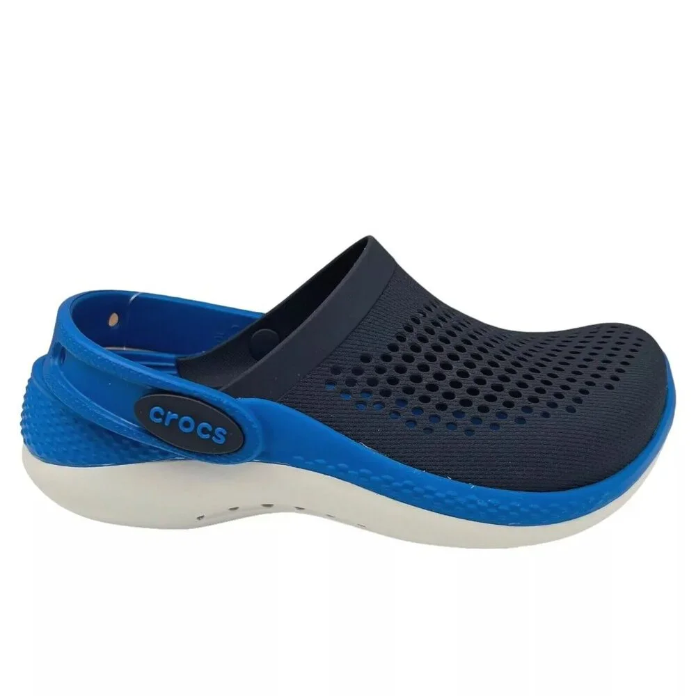 Crocs LiteRide Little Girls Slip-on Clogs Size 13 Navy Water Friendly & Comfy - Picture 2 of 16